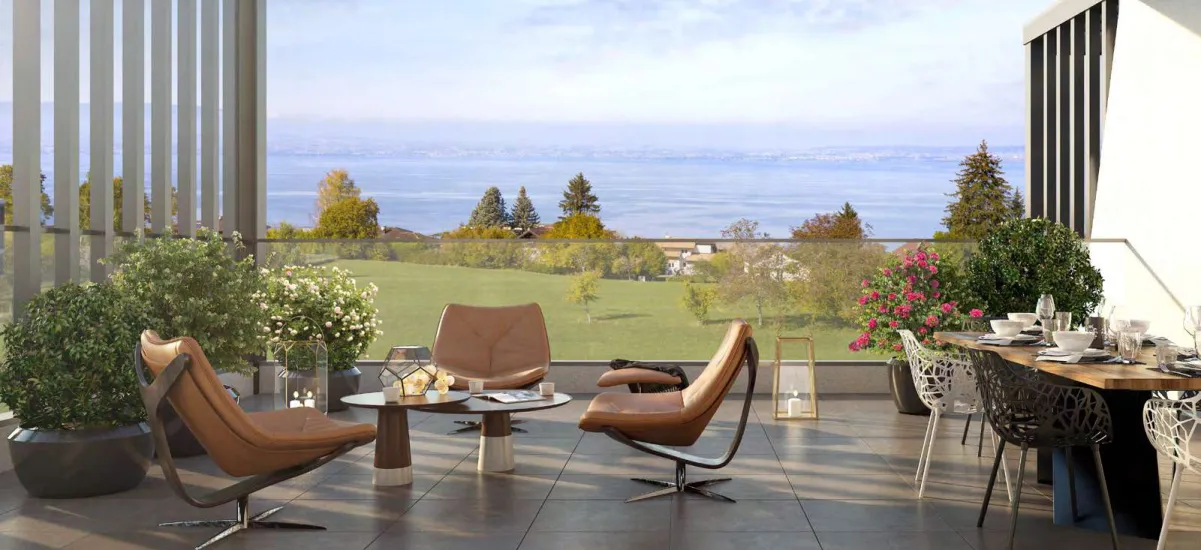 Évian-les-Bains vue sur le Lac Léman