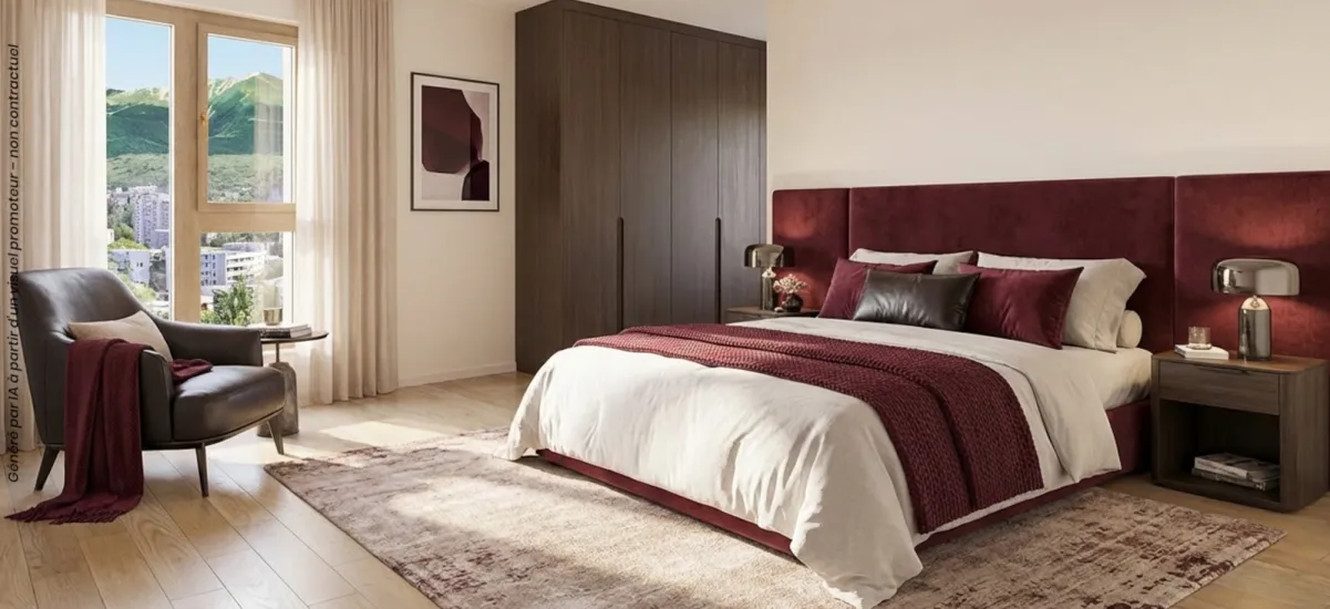 Fontaine écoquartier Porte du Vercors à 10 min du tram A