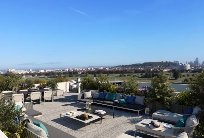 Garches vue sur l'hippodrome de Saint-Cloud