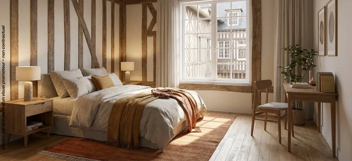 Honfleur réhabilitation à proximité du Vieux Bassin