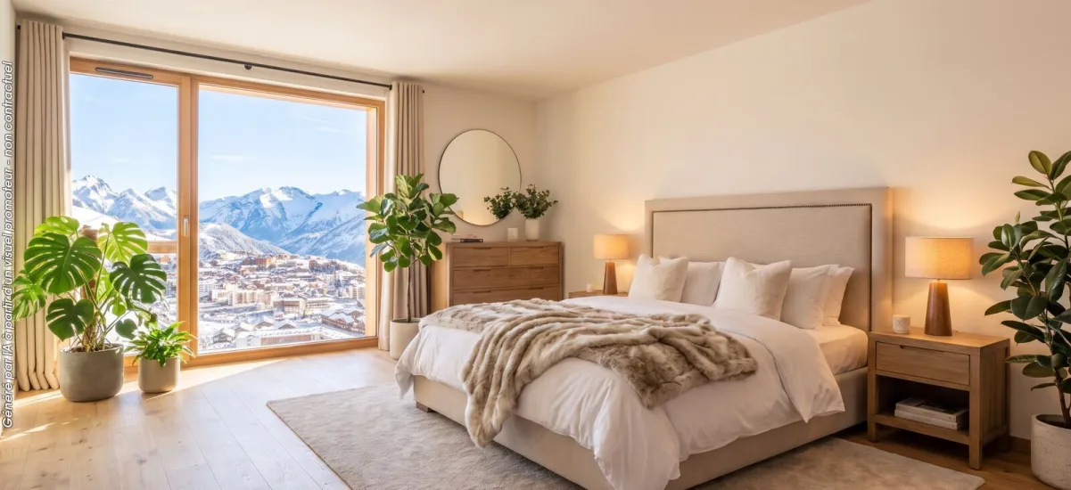 Huez au pied des pistes et à 7 min à pied du télécabine