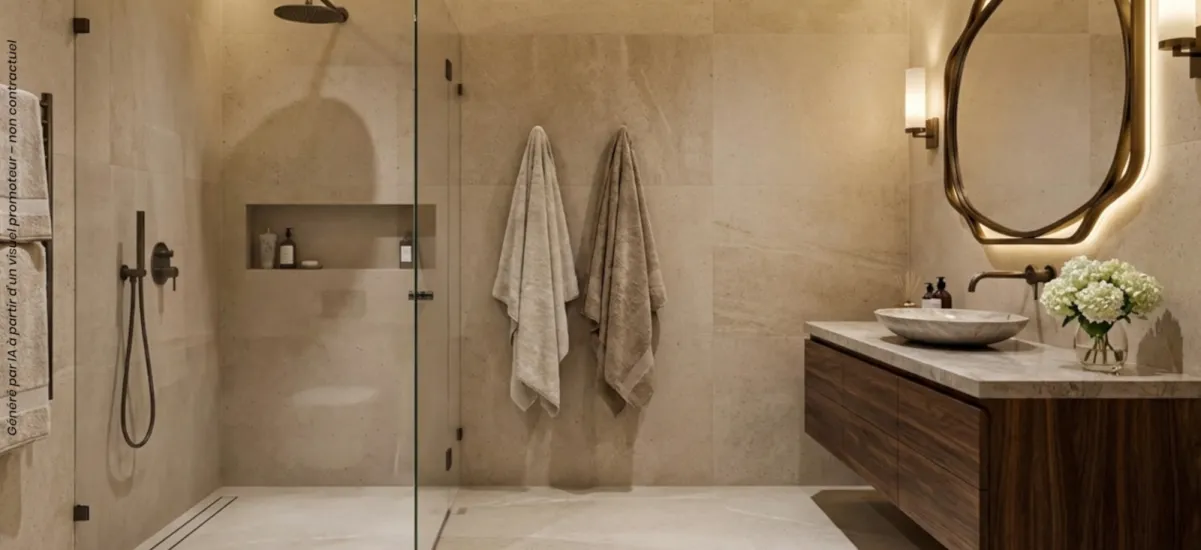 La Roque-d'Anthéron au pied du massif du Lubéron