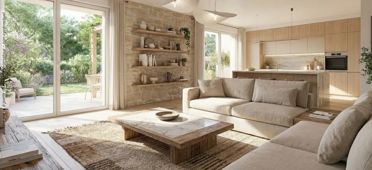 La Roque-d'Anthéron au pied du massif du Lubéron