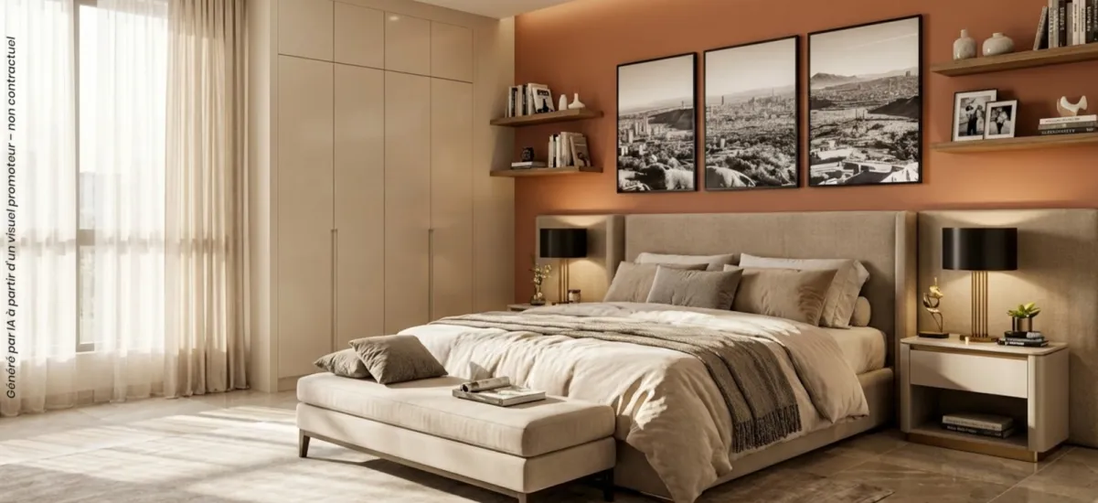 La Roque-d'Anthéron au pied du massif du Lubéron