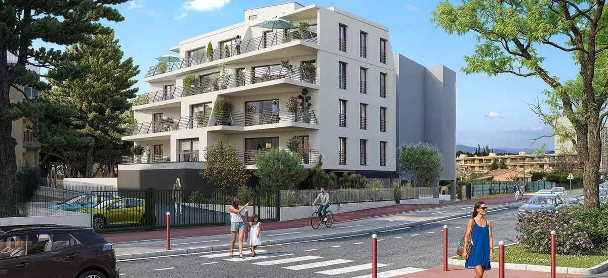 Le Cannet quartier de Rocheville proche de la plage