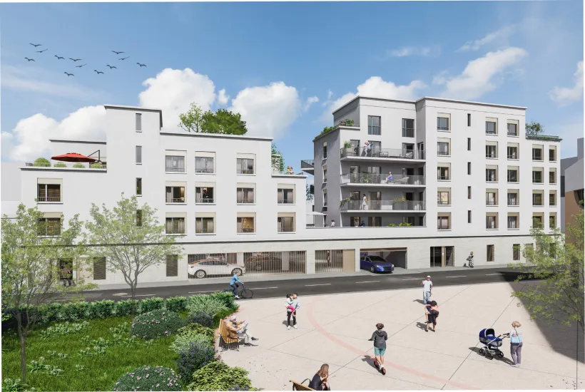 Le Havre Parc Massillon et au pied de la future ligne de tram