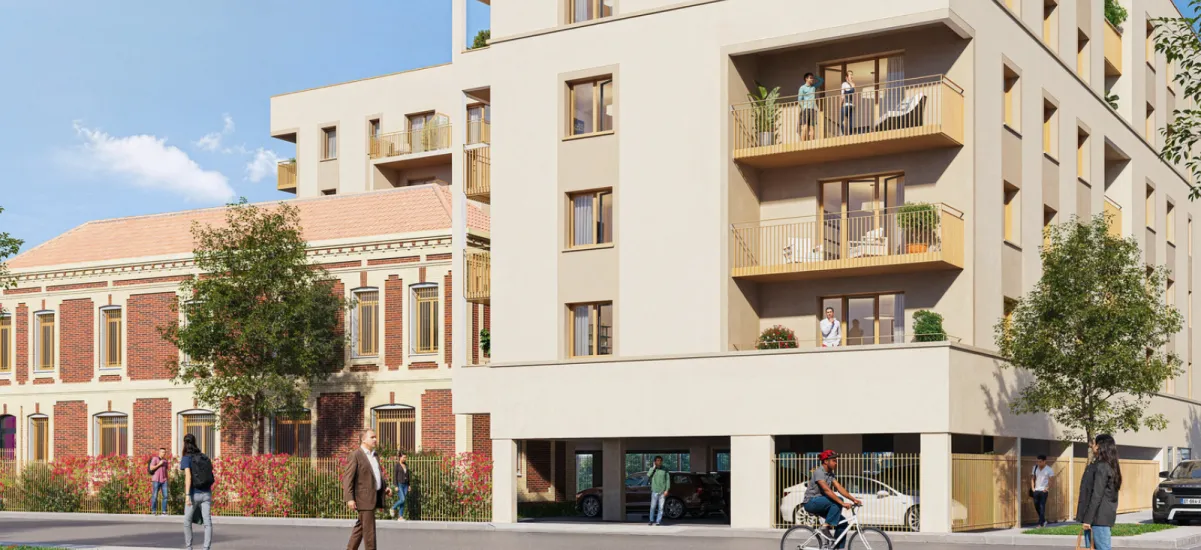 Le Havre quartier Eure-Brindeau à deux pas du futur tramway C