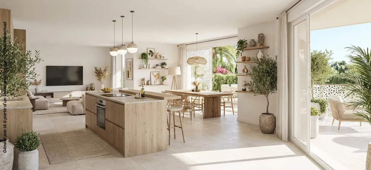 Le Lavandou à proximité directe de la plage de Saint-Clair