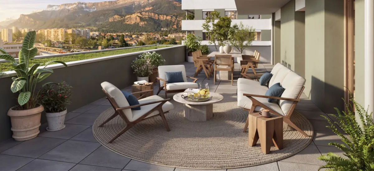Le Pont-de-Claix vue dégagées au pied du nouveau tram