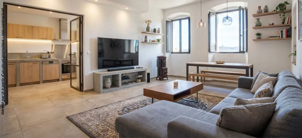 Les Arcs maison en réhabilitation au cœur du centre historique