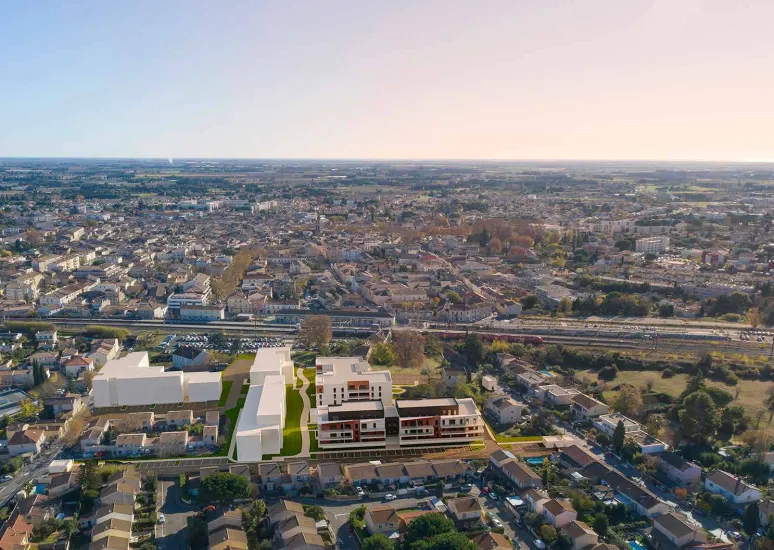 Lunel proche de la gare TER de la ville