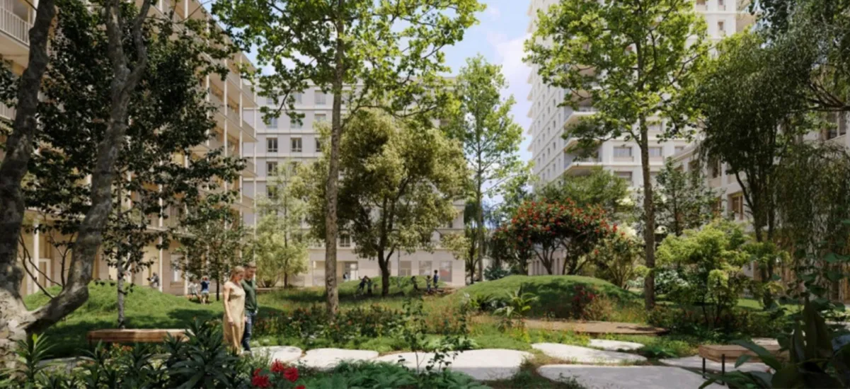 Lyon 2e secteur Confluence à deux pas des arrêts tram T1 et T2