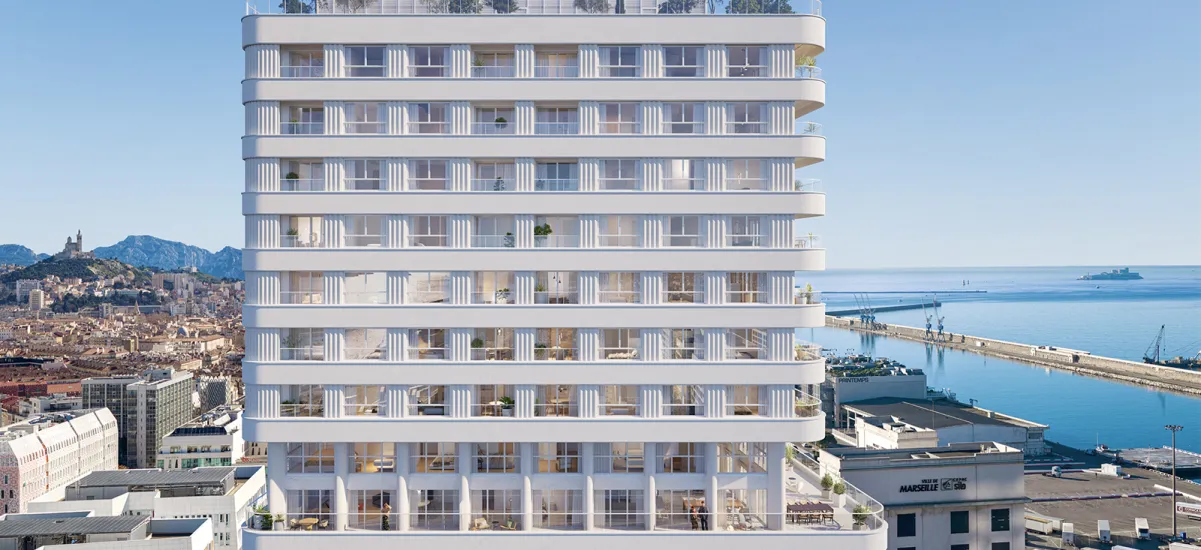Marseille 2 Joliette résidence d'exception vue mer