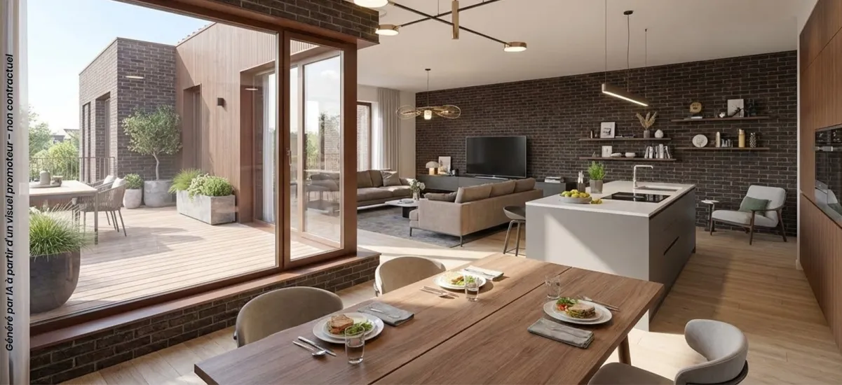 Mons-en-Barœœul à 5 min à pied de Lille