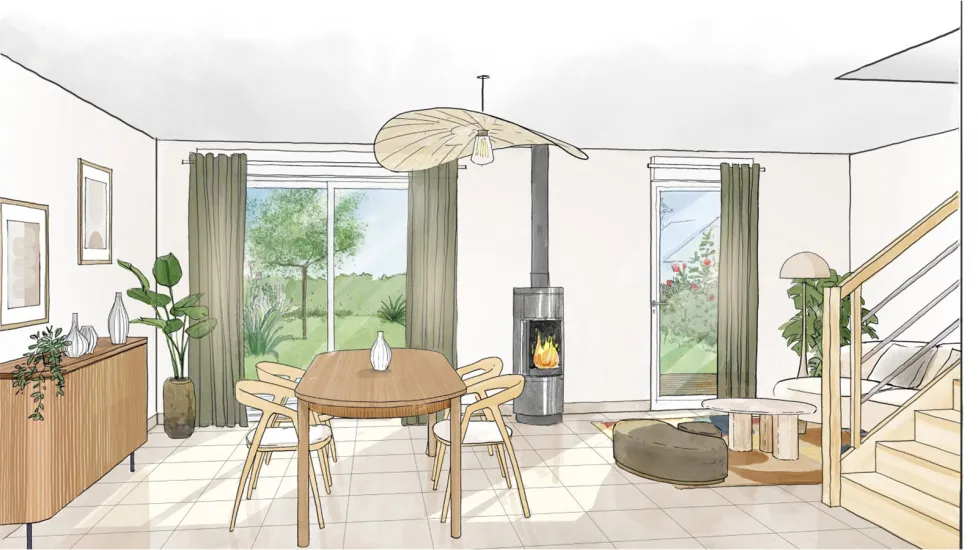 Montgermont en bordure du parc de la Métrie