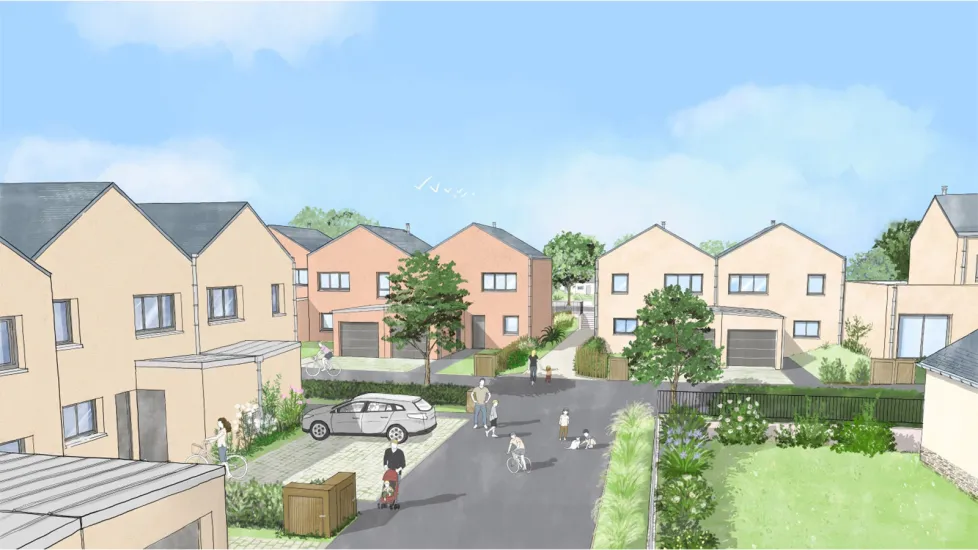 Montgermont en bordure du parc de la Métrie