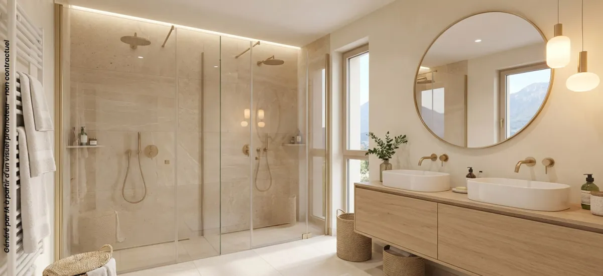 Montmélian vue sur le massif de Belledonne