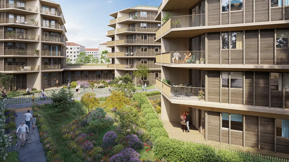 Nanterre quartier Les Muguets proche tram