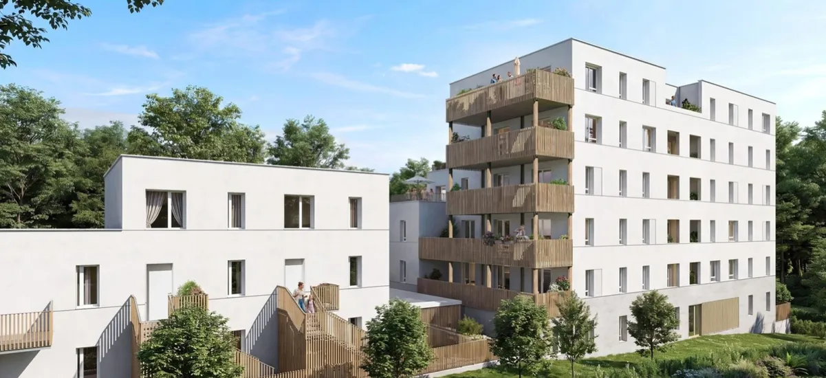 Nantes quartier résidentiel à 8 min à pied du métro léger