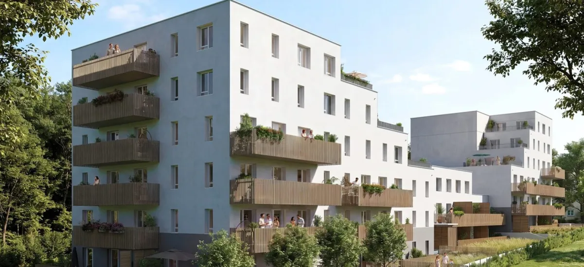Nantes quartier résidentiel à 8 min à pied du métro léger