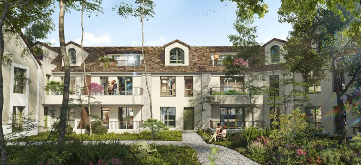 Neauphle-le-Château face au centre-bourg