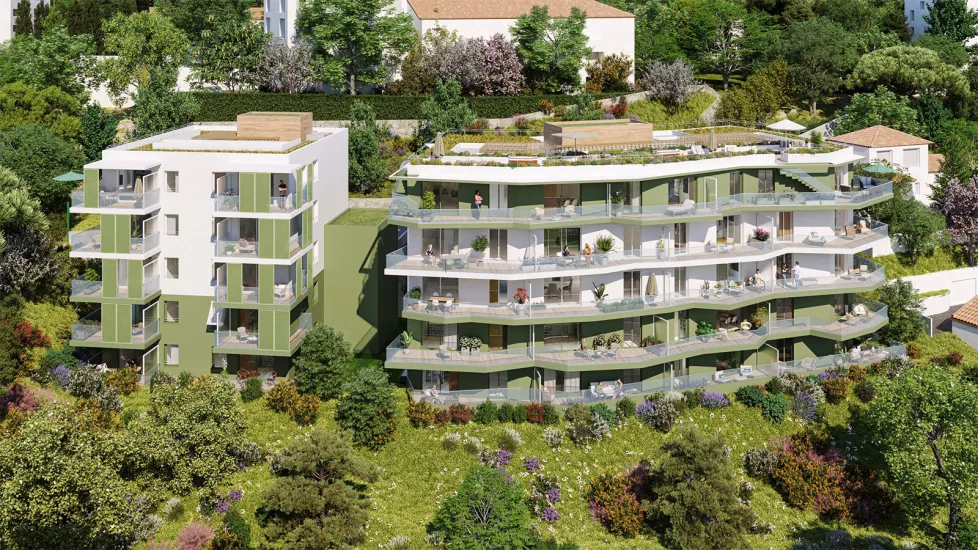Nice à quelques pas du centre-ville dans un écrin de verdure