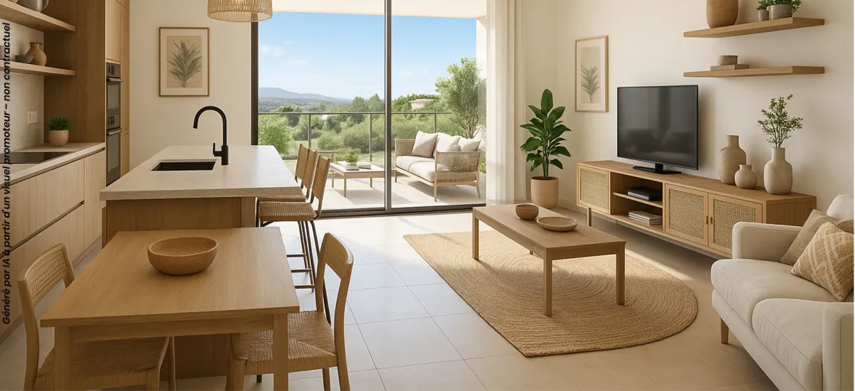 Nice sur les hauteurs à 15 min de route du centre