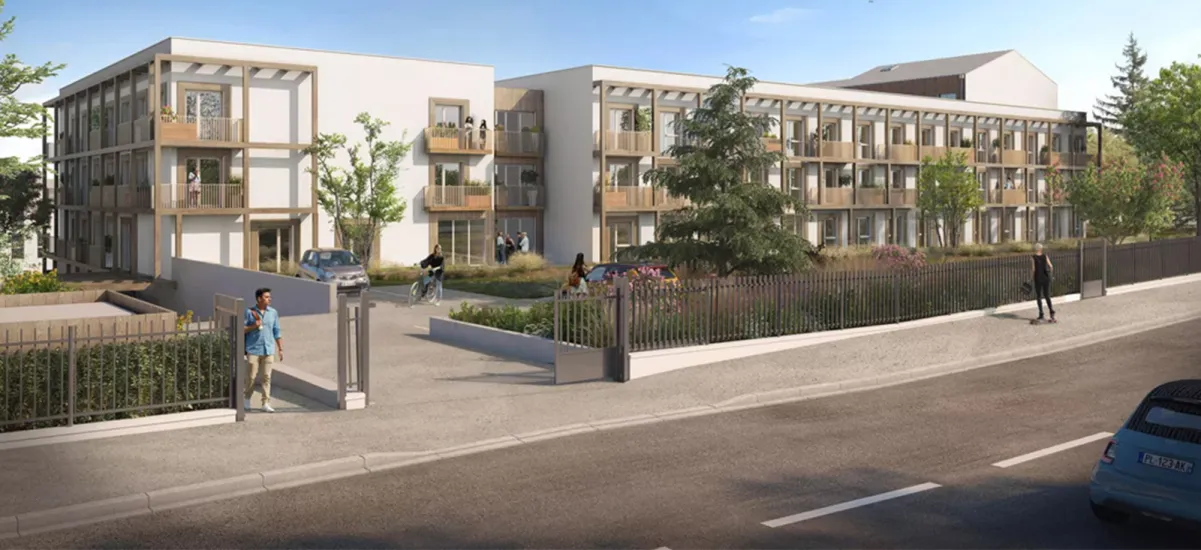 Niort résidence étudiante face à un parc boisé