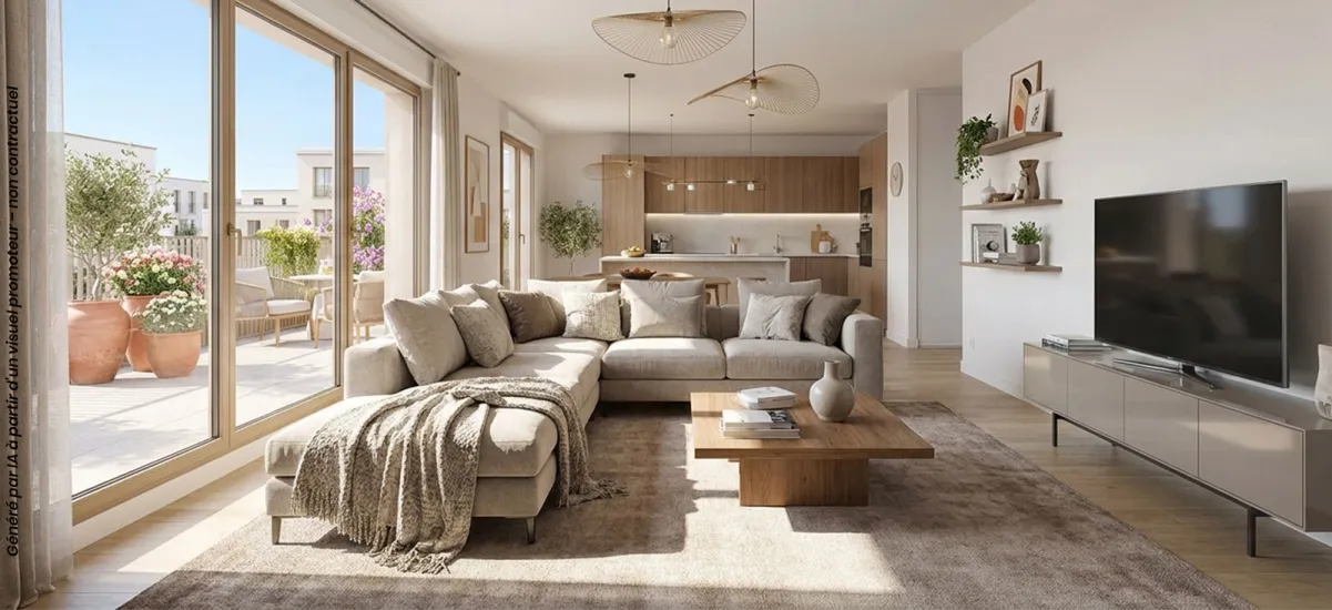 Oullins-Pierre-Bénite quartier de La Saulaie au pied du métro B