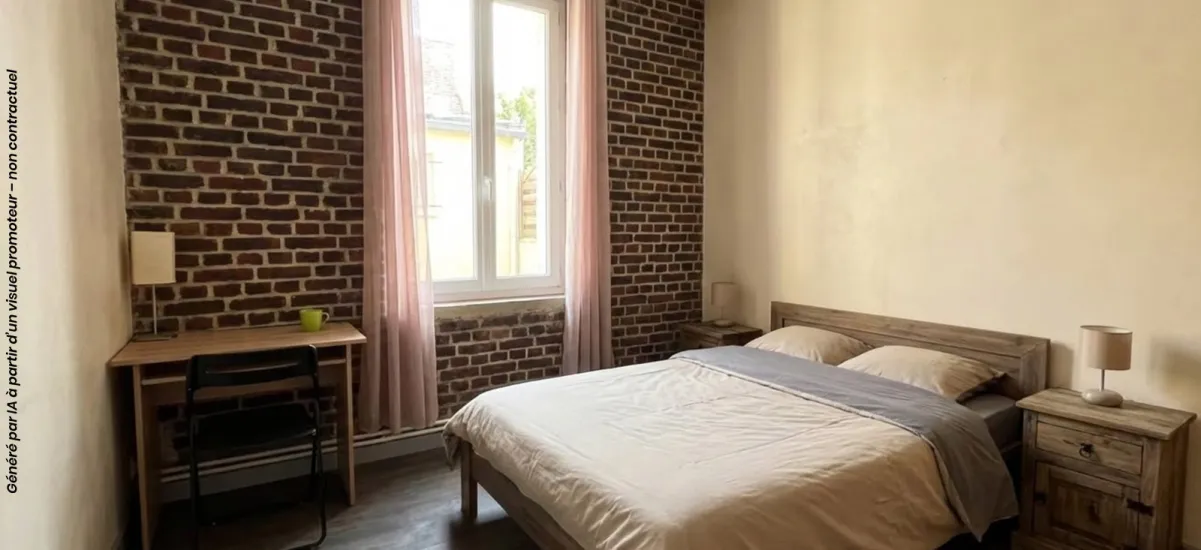 Rouen réhabilitation à 3 min à pied du métro