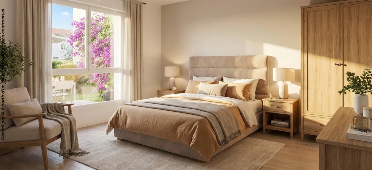 Roussillon quartier résidentiel calme