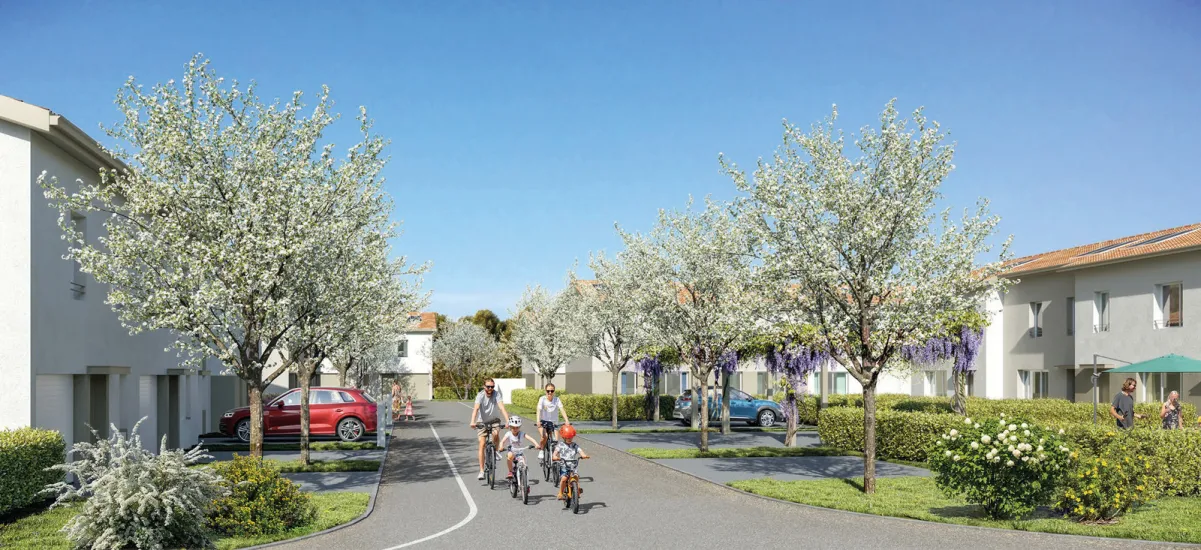 Roussillon quartier résidentiel calme