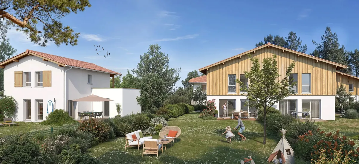Seignosse cadre résidentiel au cœur du quartier de Lenguilhem
