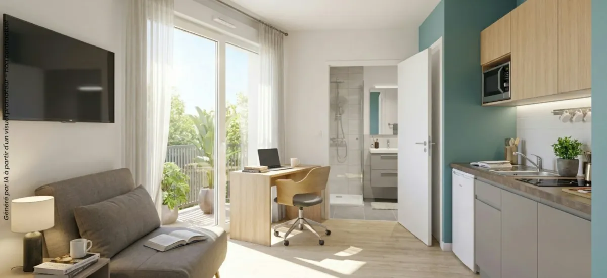 Talence coliving à 5 min à vélo de Forum