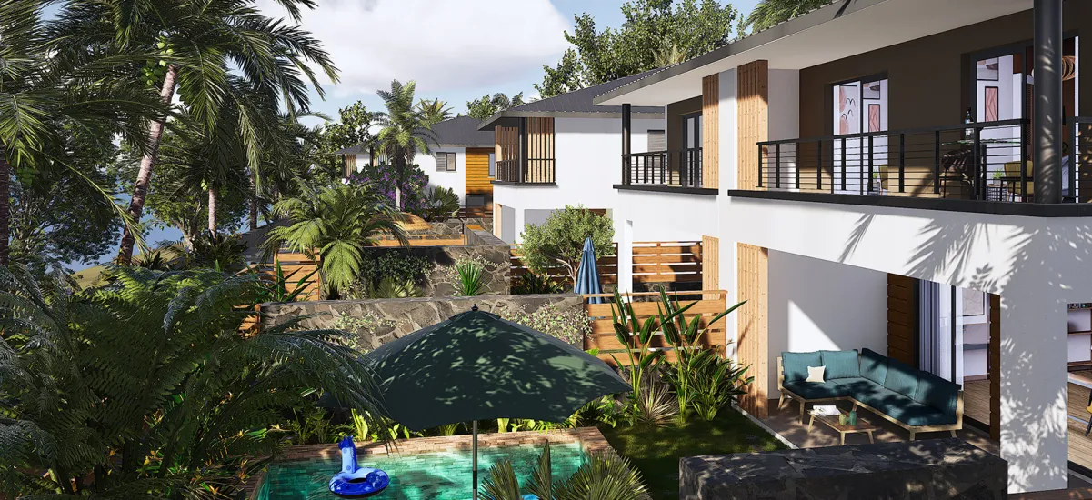 Terre Sainte villas avec piscines au sud de l’île