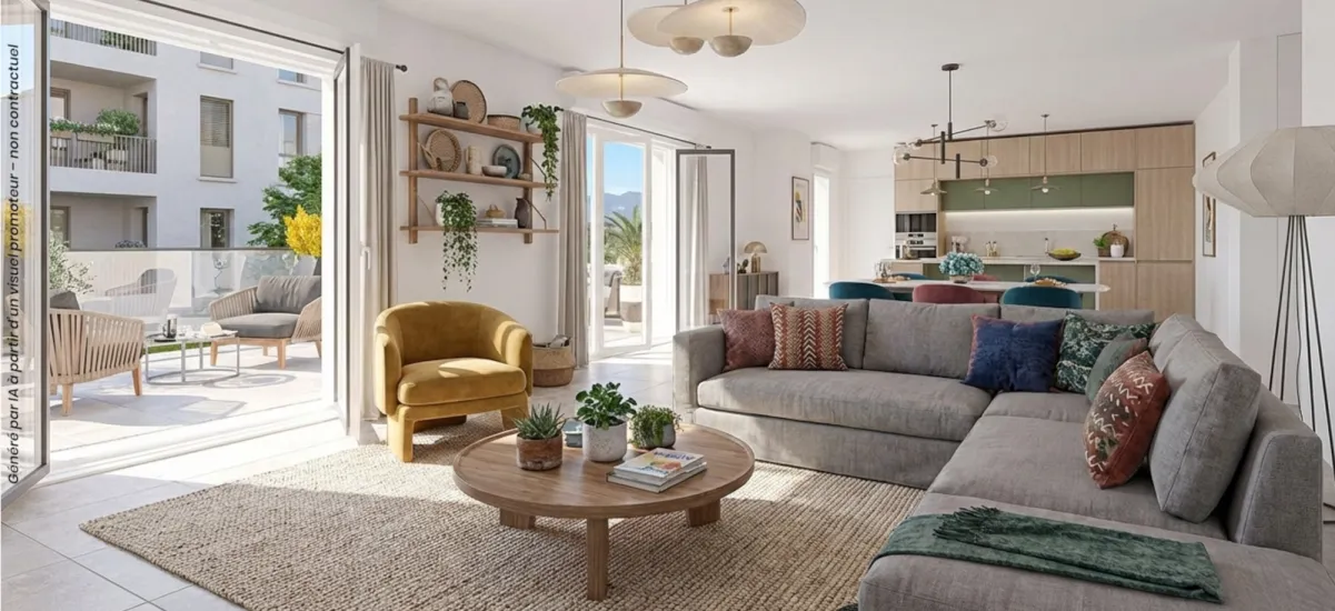 Thonon-les-Bains vue sur les montagnes en cœur de ville