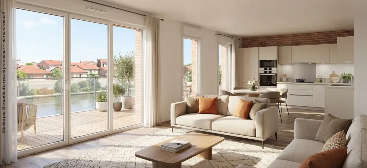 Toulouse face à la Garonne