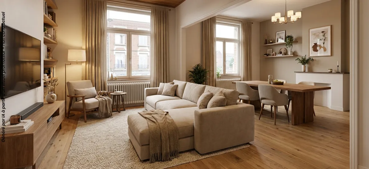 Valencienne réhabilitation proche de l’Escaut et de la gare TER