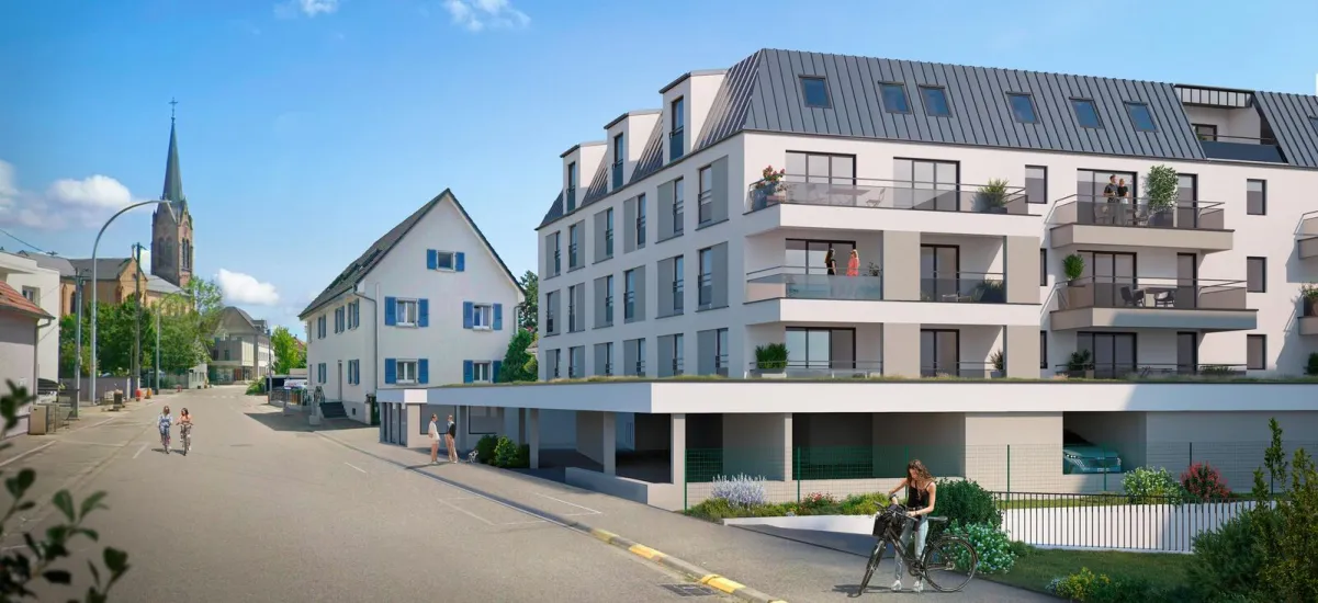 Village-Neuf commune dynamique à 17 min en voiture de Bâle