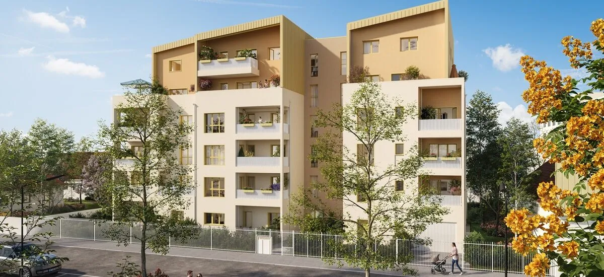 Villeurbanne quartier résidentiel à 6 min à pied du métro A
