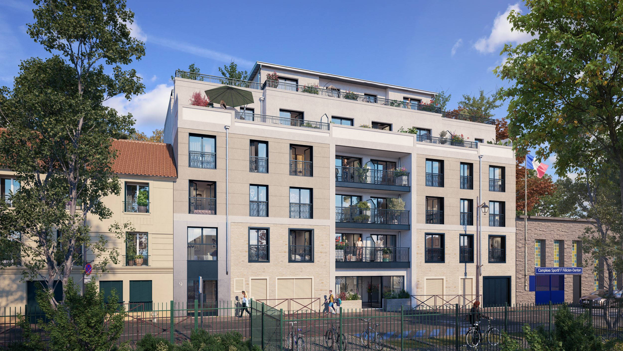 Mantes-la-Jolie face square Brieussel-Bourgeois (78200) - 31801