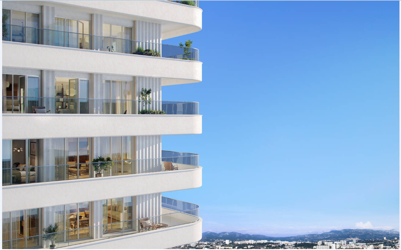 Marseille 2 Joliette résidence d'exception vue mer (13002) 31561